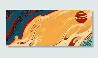 神话中国风新式中国风传说艺术罗盘宇宙