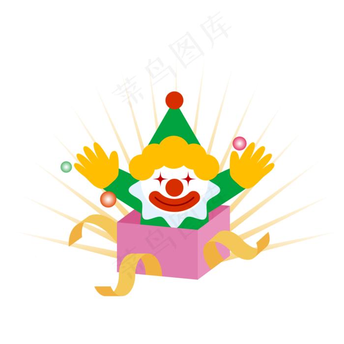 礼盒弹出的小丑