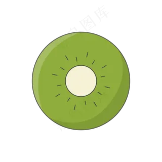 绿色的猕猴桃免抠图