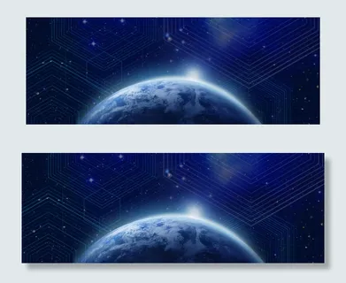 科技科幻商务互联网地球亮光