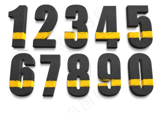 柏油马路质感3d数字