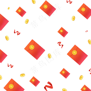 红包雨红包漂浮,免抠元素