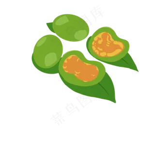 清明节青团装饰素材