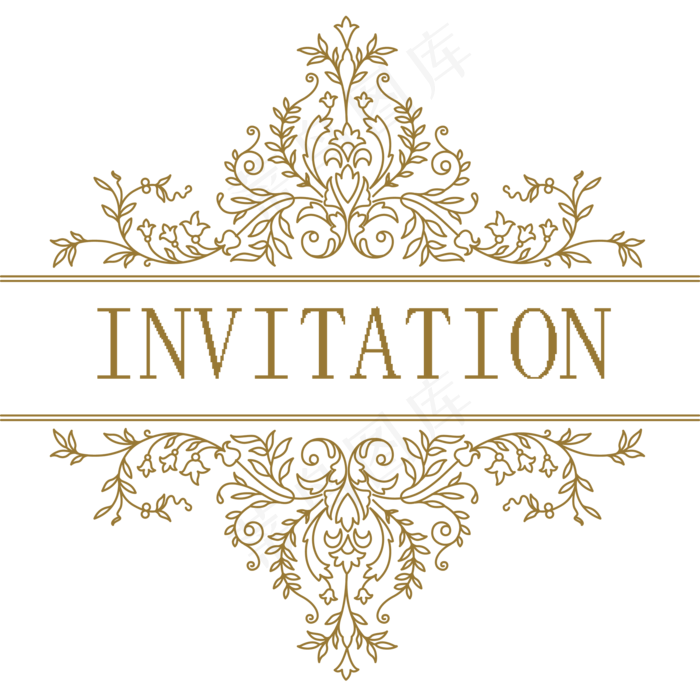 INVITATION邀请函菜鸟图库艺术字