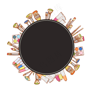 绘画培训班边框19