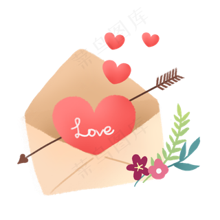 情人节马卡龙色系PNG免抠素材,免抠元素