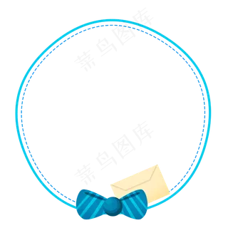 圆形父亲节边框