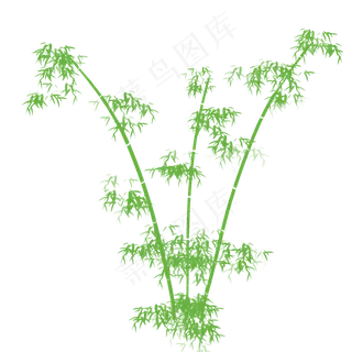 中国风竹子绿色竹子装饰素材