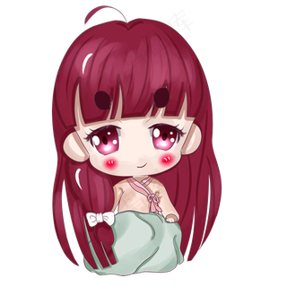 妇女节双鱼座星座女神卡通人物紫,免抠元素