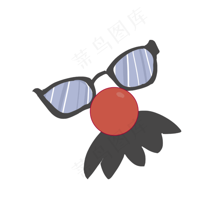 恶搞道具眼镜,免抠元素(3000X3000(DPI:300))psd模版下载