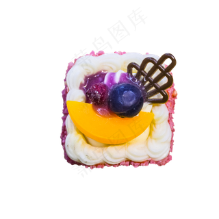 可爱水果奶油蛋糕
