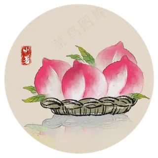 小暑蜜桃时令水果24节气