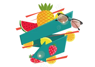 清新夏日水果优惠券