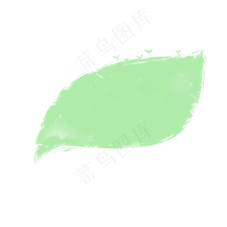 绿色水彩风对话框