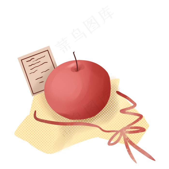平安夜快乐苹果红色,免抠元素