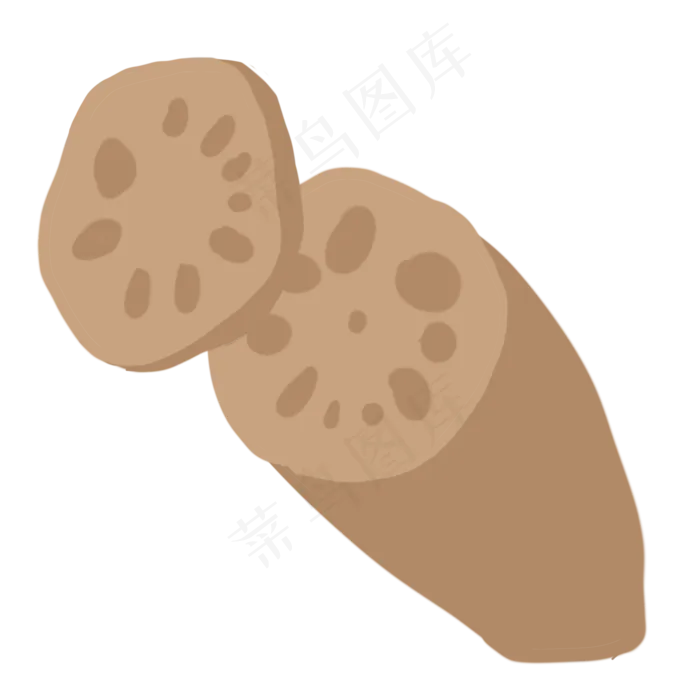 莲藕藕片食物藕节(2000X2000(DPI:300))psd模版下载
