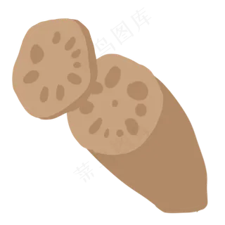 莲藕藕片食物藕节