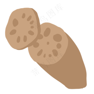 莲藕藕片食物藕节