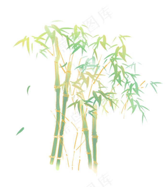 古风中国风竹叶竹林(1089X1214(DPI:300))psd模版下载