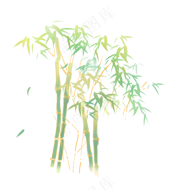 古风中国风竹叶竹林(1089X1214(DPI:300))psd模版下载