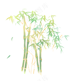 古风中国风竹叶竹林