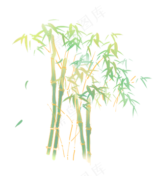 古风中国风竹叶竹林