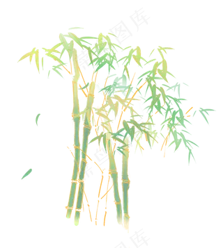古风中国风竹叶竹林