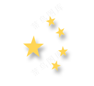黄色五角星