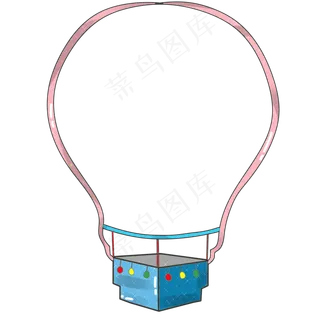 儿童节氢气球边框