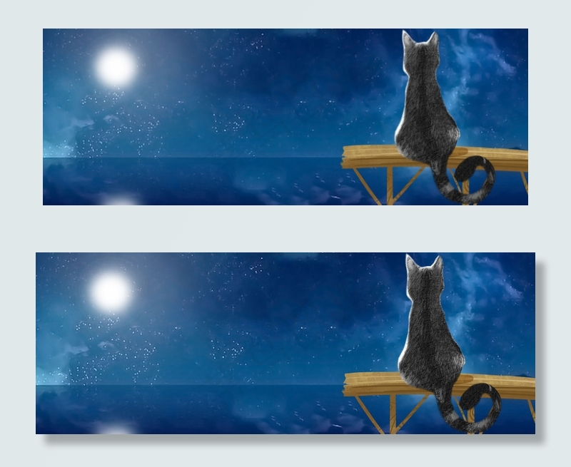 梦幻星空夜景大海平面广告