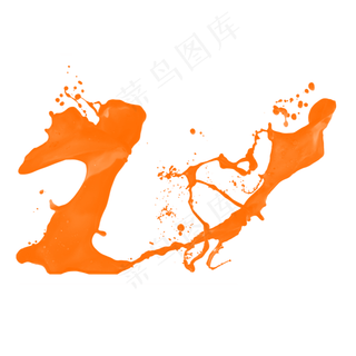 果汁橙汁飞溅,免抠元素