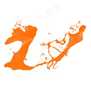 果汁橙汁飞溅,免抠元素