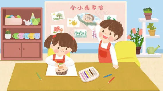 儿童教育幼儿园小朋友画画卡通手绘 儿童教育幼儿园小朋友画画卡通手绘
