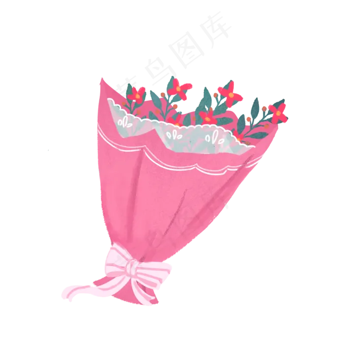 卡通花束