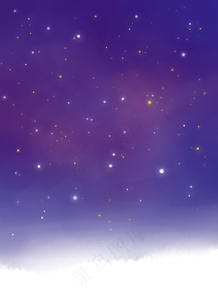 蓝色星空海洋,免抠元素