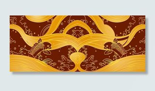 简约中式喜庆立体底纹