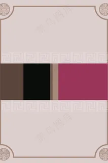 韩国经典传统图案条纹边框