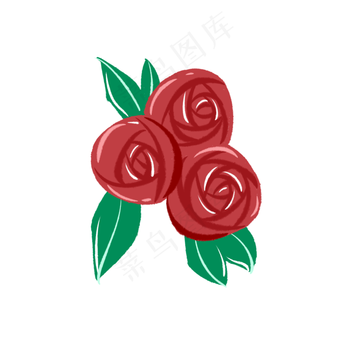 玫瑰花花束(2000X2000(DPI:299))psd模版下载