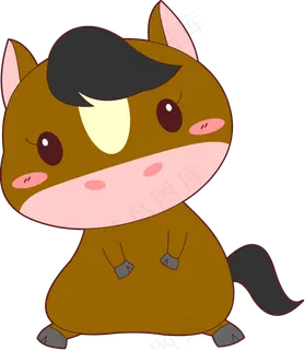 Q版可爱卡通萌萌哒小动物十二生�,免抠元素