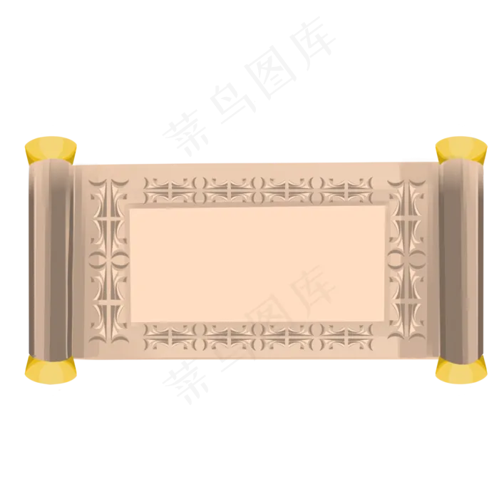 古风卷轴(2048X2048(DPI:300))psd模版下载