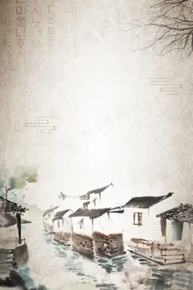 浅黄色古风水彩旅游凤凰古城风铃旅游 浅黄色古风水彩旅游凤凰古城风铃旅游