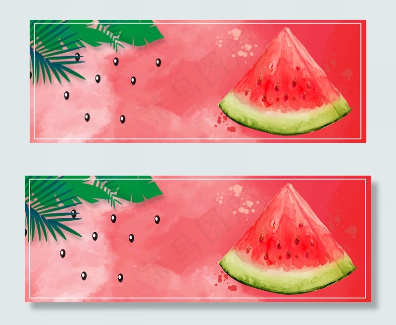 夏日西瓜海报banner