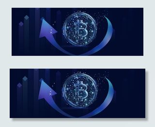 蓝色区块链科技宣传banner