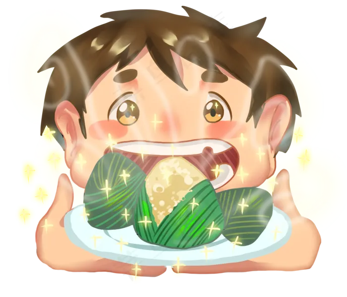 端午节小男孩吃美味粽子(3500X3000(DPI:72))psd模版下载