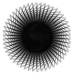 超绚放射圆矢量图(260*261px 72 dpi )ai矢量模版下载