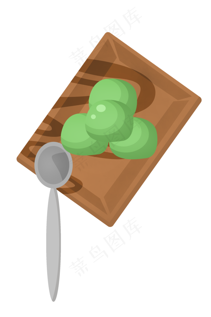 营养青团装饰插画