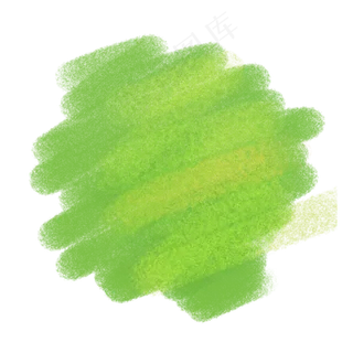 绿色水彩涂鸦晕染