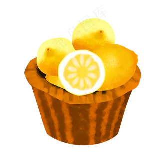 免扣黄色水果柠檬