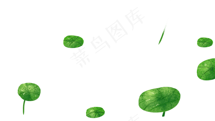 绿色植物荷花荷叶(1000X563(DPI:300))psd模版下载