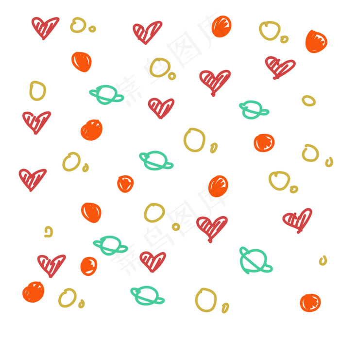 水果底纹可爱插画